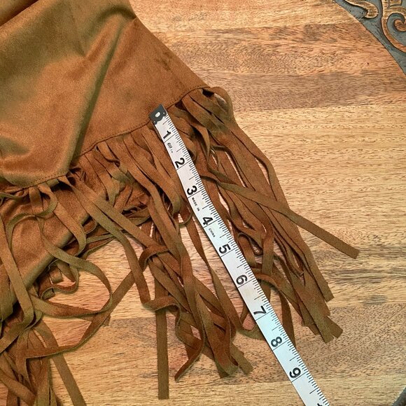 Chico's Fringed Poncho/Wrap Copper Color Size 4 (US20/22) - Picture 11 of 12